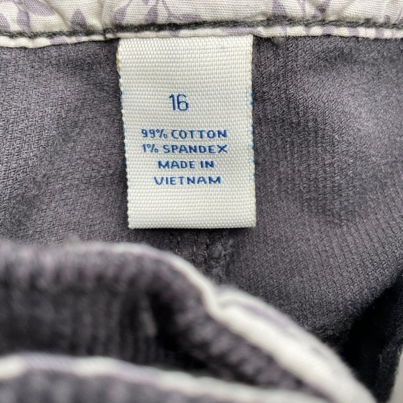 L.A. Blues Women's Corduroy Straight Leg Pants Size 16 Charcoal Gray - Picture 4 of 9